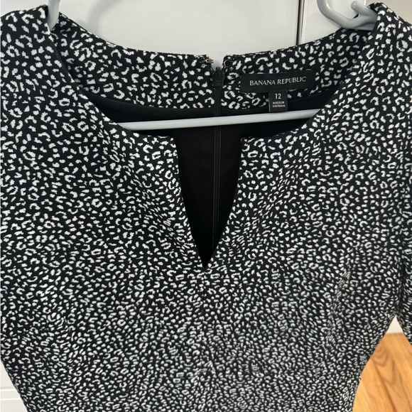 Banana Republic leopard print knee length dress size 12 - Picture 3 of 3